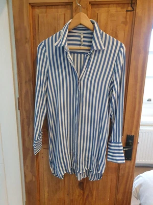 £4.99 • Buy Zara Shirt Size Small Blue & White Striped