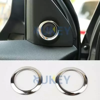 For Mitsubishi Outlander 2013 -19 Chrome A Pillar Stereo Speaker Cover Trim Ring • $8.89