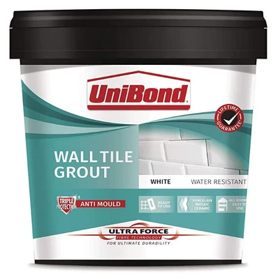 £11.99 • Buy New Unibond Ultra Force Ready Mixed White Wall Tile Grout Mould Resistant 1.38kg