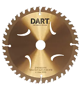 165 Mm  X 20b X 24t Gold Tct Thin Kerf Wood Saw Blade • £21.99