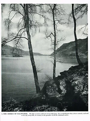 Ullswater Lake District Cumbria Vintage Picture Old Print 1953 CLPBOTLD#01 • £3.49