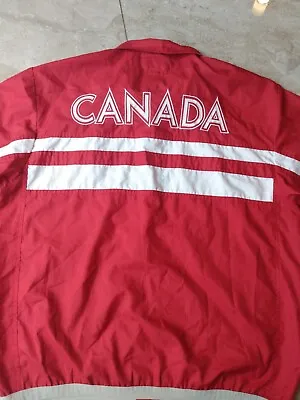 $33.31 • Buy Roots Vintage 2004 Canada Olympic  Windbreaker Jacket Adult Size Medium