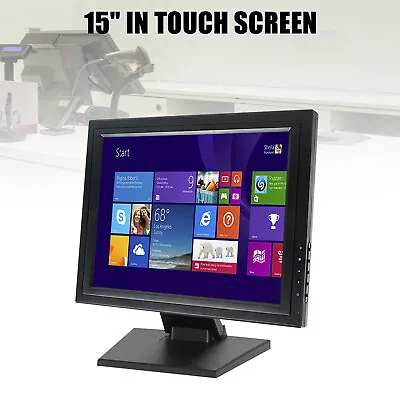 15  LCD Touch Screen Monitor 1024X768 Resolution Compatible Windows XP/7/8/10 • $111.15