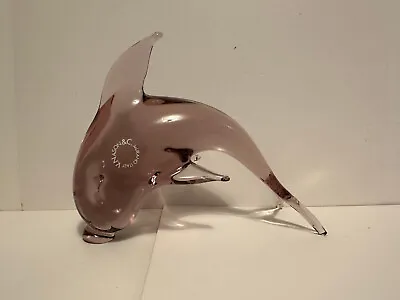 Murano V. Nason & Co. Purple Dolphin Fish Glass Figurine • $20