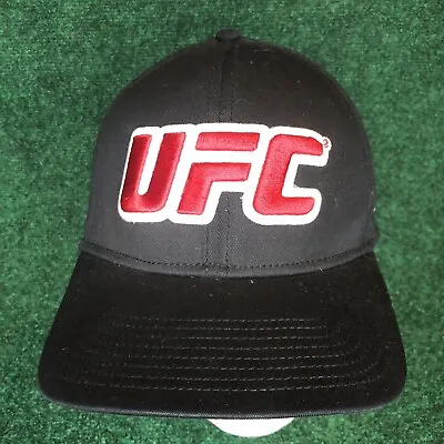 UFC New Era Fitted Hat Sz S/M Stretch Fit Black • $19.99