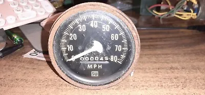 Vintage Stewart Warner Speedometer Gauge 820339 80mph  3 1/2 Face • $37.50