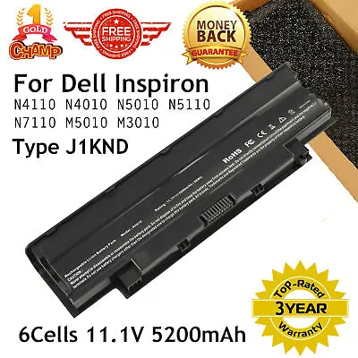 N5010 Battery For Dell Inspiron N4110 N4010 N7110 M5010 M3010 N7010D 5200mAh • $14.89