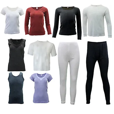 Mens Womens Merino Wool Longsleeve Thermal Singlet Top Pants Leggings Long Johns • $12.81