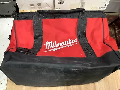 Milwaukee M18 M12 17” X 11” X 10” Contractors Tool Bag W/ 6 Inside Pockets • $19.95