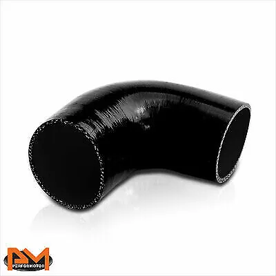 90 Elbow Coupler 4  Intake/Charger/Intercooler 4-Ply Silicone Pipe Hose Black • $13.89
