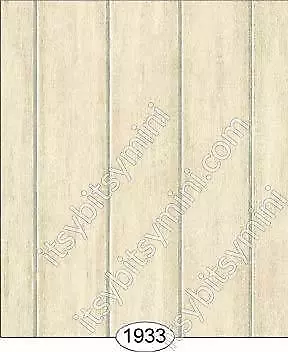 Dollhouse 1:12 Scale Wallpaper Flooring - Honey Wood - Antique Cream - 1933 • $6