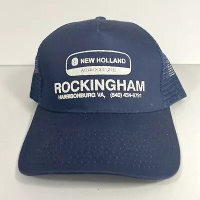 Vintage New Holland Rockingham Virginia Trucker Hat Tractors Farmers Logo Agricu • $12.99