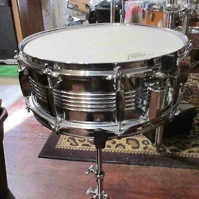 Vintage Mannheim 14  5-5  10 LUG CROME SNARE DRUM. PLUS!! • $102.77