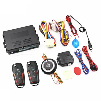 One Key Start Vibration Alarm System Push Button Remote Car Engine Starter Stop • $66.50