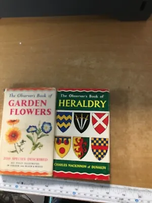 The Observers Book Of Heraldry Garden Flowers • £7.50