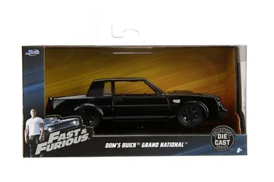 Jada 1:32 Fast & Furious Dom’s Buick Grand National Black 99523 Diecast Model  • $6.99