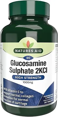 £7.95 • Buy Natures Aid Glucosamine Sulphate 1000 Mg With Vitamin C Support Normal Function