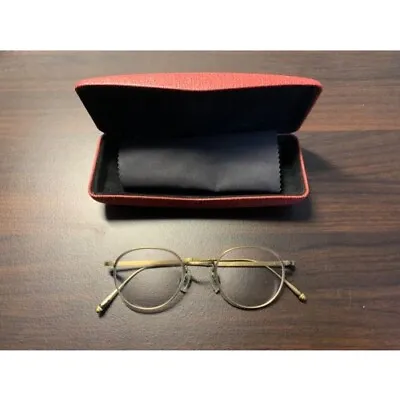 MATSUDA M3054 Boston Glasses Metal Frame Used With Case From JapanⓁ • $245