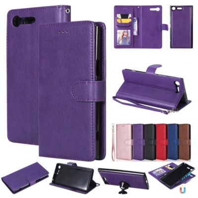$20.23 • Buy For Sony XZ Premium XA1 Ultra Z3 Z5 Removable Magnetic Leather Wallet Case Cover
