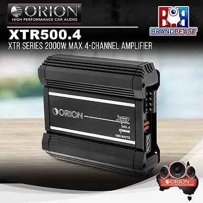Orion XTR500.4 XTR Series 2000W Max 4-Channel Amplifier • $699