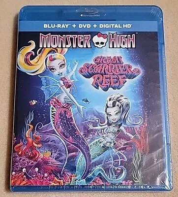 NEW Monster High: Great Scarrier Reef (Blu-ray/DVD/Digital 2016 2-Disc) NIB • $13.99