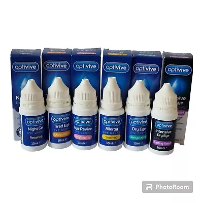 £1.40 • Buy Optivive Eye Drop Rehydrating,Whitening,Tired,Allergy Contact Lens Friendly 10ml