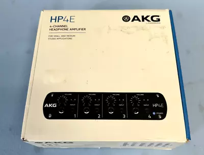 AKG HP4E 4-Channel Headphone Amplifier With Selectable A/B Input Channel • $79.98