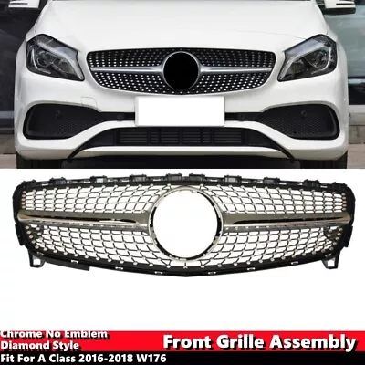 Front Grill Grille For MERCEDES A Class 2016-2018 W176 No Emblem Diamond Style • $97.98