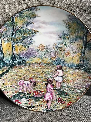 Picking Flowers Decorative Plate By Dominic Mingolla 1977 Calhoun's Collection • $5