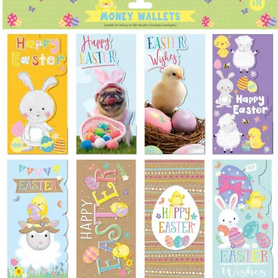 £2.99 • Buy Pack Of 4 Easter Money Wallet Cards Chick & Bunny Sheep
