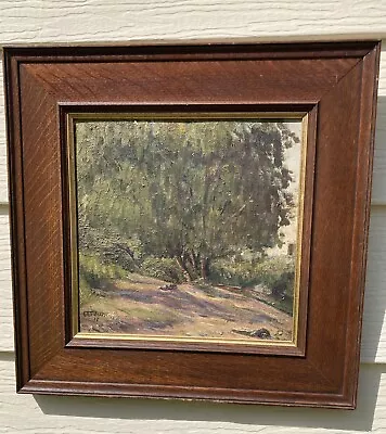 1917 Oil Painting Landscape Eugene C Fitsch NY/MASS./FRANCE 1892-1972 Listed • $950
