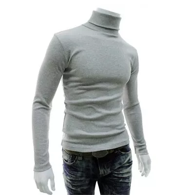 Men's Winter Warm Cotton Turtle Neck Turtleneck Sweater Stretch Jumper Tops New • $19.50