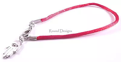 Hamsa Red String Bracelet Evil Eye Charm Kabbalah Hand Of Fatima Silver Pendant  • £2.89