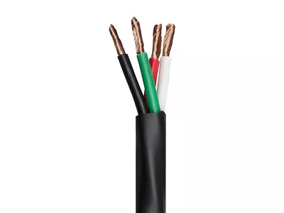 Monoprice Speaker Wire CMP Rated 4-Conductor 12AWG 100ft Black • $85.18