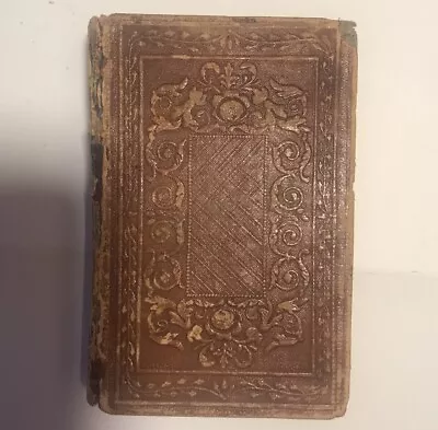 Antique Poetry Book ROBERT BURNS EARLY 1800s Miniature Book Complete Works Poems • $75