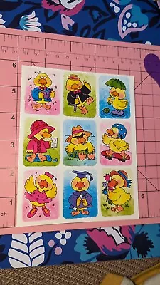 Vintage Eureka Paper Magic Group Stickers Ducks Cartoon 1 Sheet READ • $6