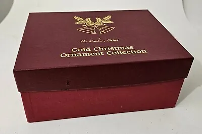 Assorted 1987-1998 Danbury Mint Gold Christmas Ornament Collection 9 In Box • $72