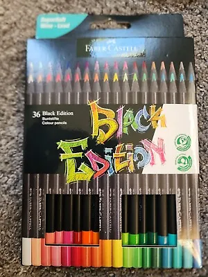 Faber Castell Black Edition Supersoft Mine Lead Color Pencils 36ct • $18.49