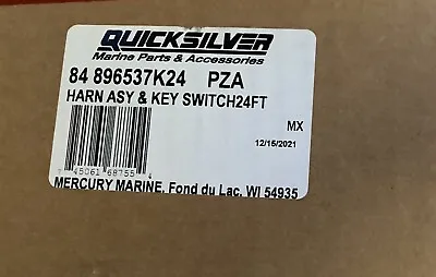 New Mercury Marine Outboard Key Switch & Harness 24ft # 896537K24 84-896537k24 • $215.99