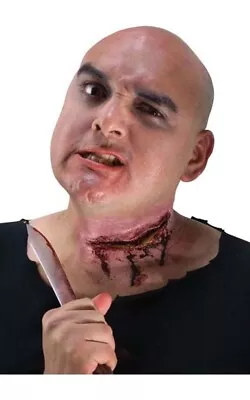 Theatrical Special Effect Slit Throat Blood Zombie Prosthetics Slash Wound Cuts • £22.55