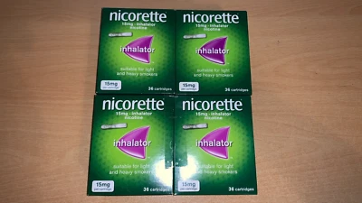 £119.99 • Buy Nicorette 15 Mg Inhalator 144 Cartridges 4 Boxes