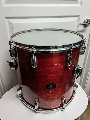 Vintage 16  16x16 Gretsch Drop G Walnut Sign Badge Lacquer Floor Tom USA Drum • $285