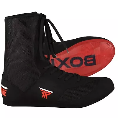 FISTRAGE Leather Kick Boxing Shoes Fighting Sports Master Training Mesh Unisex • $45.99