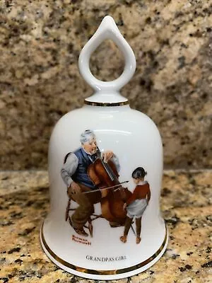 The Danbury Mint Norman Rockwell Grandpa's Girl Bell Germany Limited Edition • $9.99