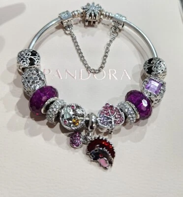$89 • Buy Genuine Pandora Snowflake Bangle & Beautiful Generic European Charms 19cm