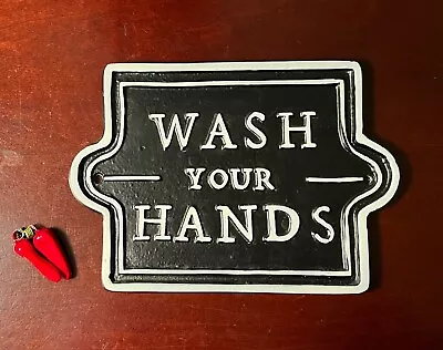 Hearth And Hand Magnolia WASH YOUR HANDS Limited Edition Metal Sign • £12.34