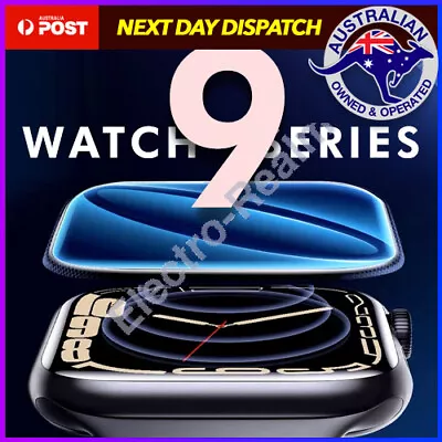$11.95 • Buy For Apple Watch Series 9 8 7 SE 41/45mm Screen Protector IWatch Tempered Glass