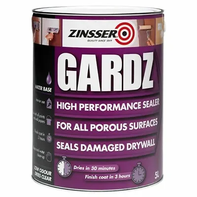 £9.20 • Buy Zinsser Gardz High Performance Sealer Clear