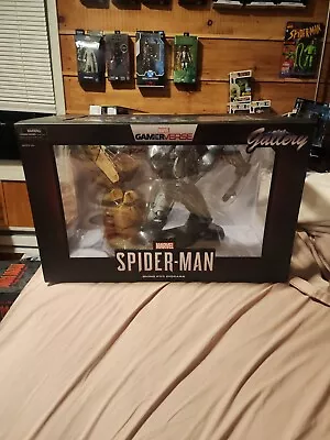 Marvel Game Verse Gallery Spiderman Rhino PVC Diorama Diamond Select Sealed RARE • $120.88