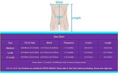 £9.58 • Buy Seamless Maternity Underwear Lightweight Shapewear, Beige, Size Large J3vh